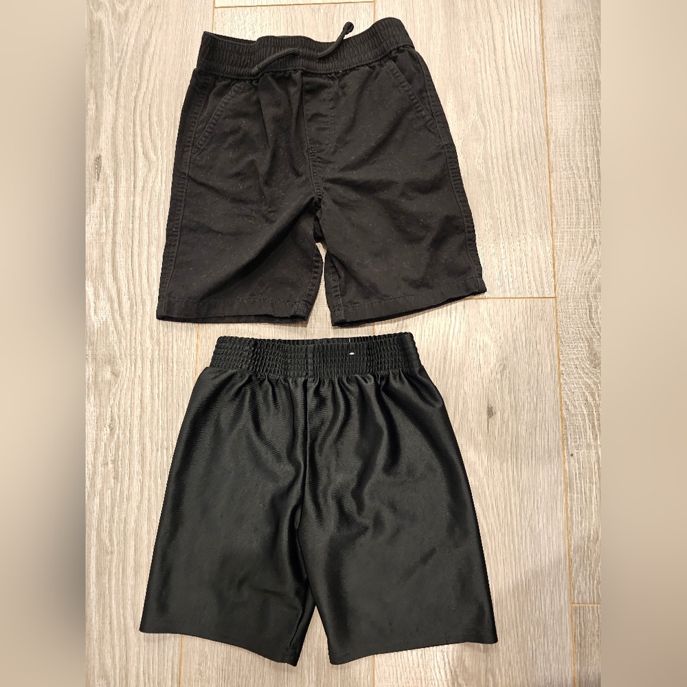 Pair of toddler boys 4T black shorts